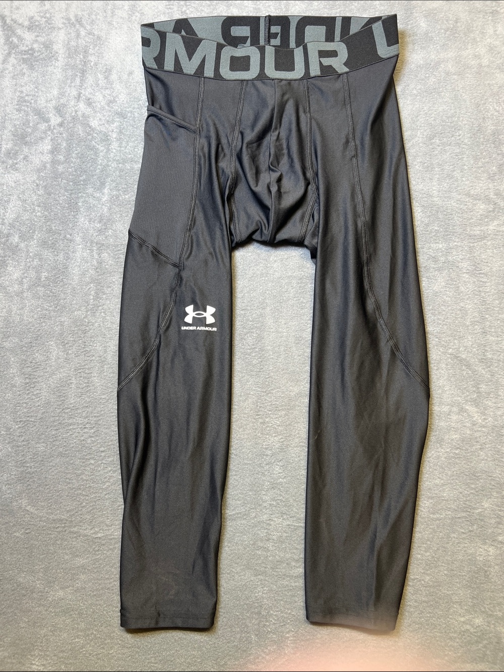Under Armour Black & Gray Performance Compression Tights